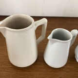 Lot de 4 cruches à lait en porcelaine Vintage