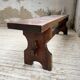 Paire de bancs noyer 1900