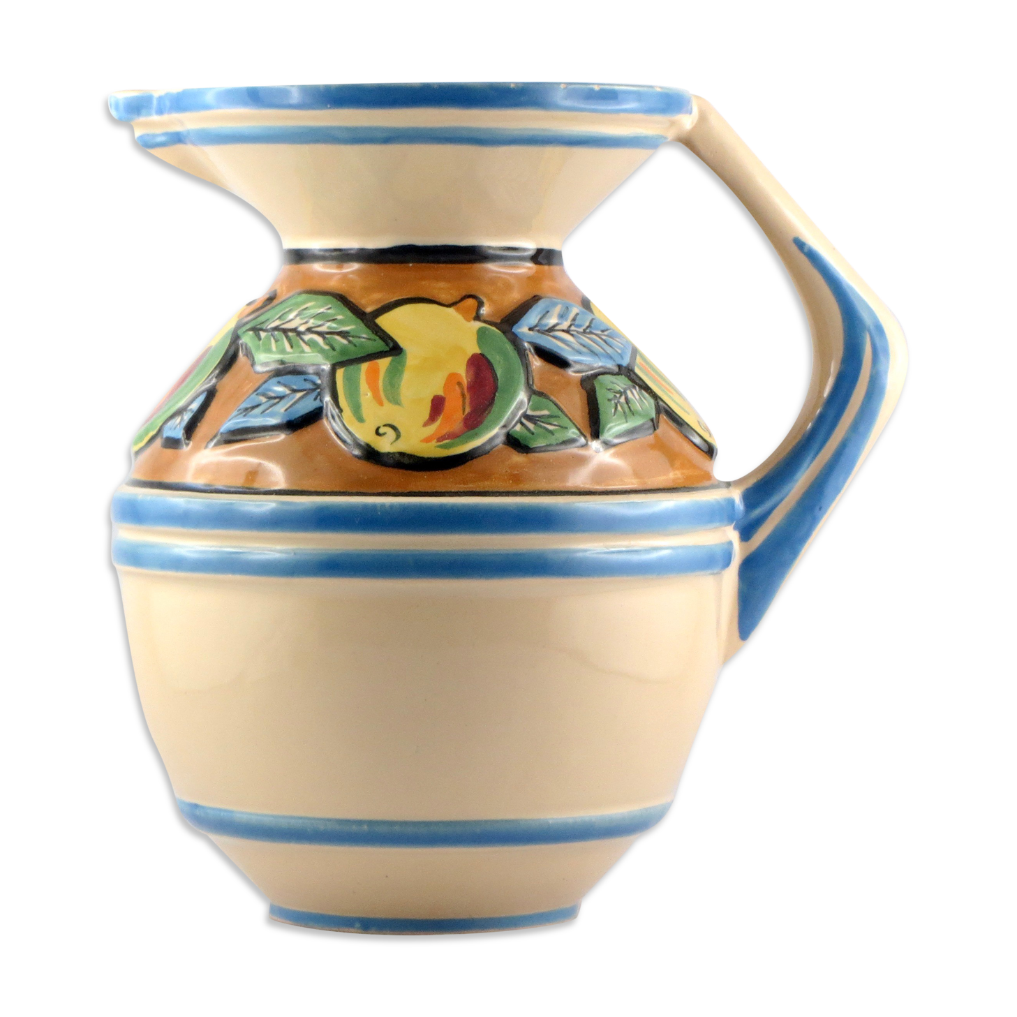 Rare ceramics pichet former pol henriot quimper faïence art deco 1930/sevellec