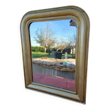 Napoleon III Mirror Wood and Gilded Stucco