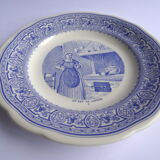 6 talking dessert plates Gien Museum