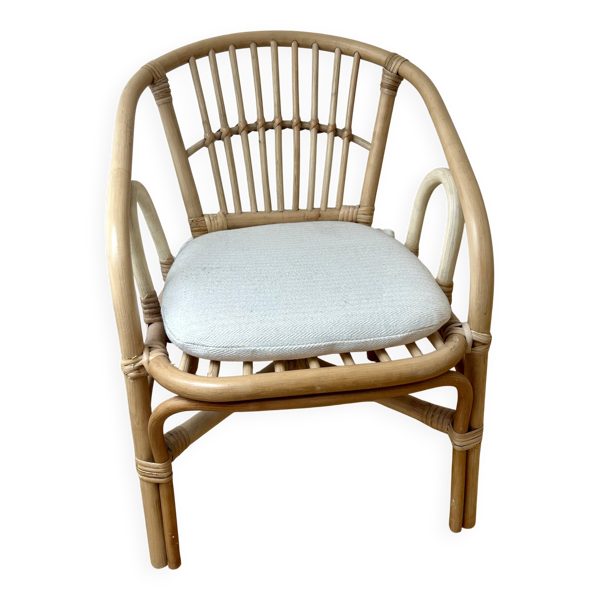 Fauteuil enfant en bambou et rotin
