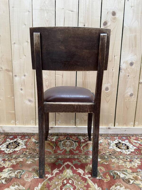 Suite de 6 chaises 1950 attribué à Gaston Poisson