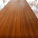 Vintage modular chest of drawers in teak and grey skaï, circa 60's