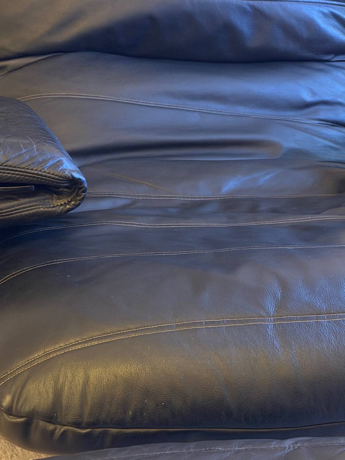 Armchair, Ligne Roset Marsala black leather