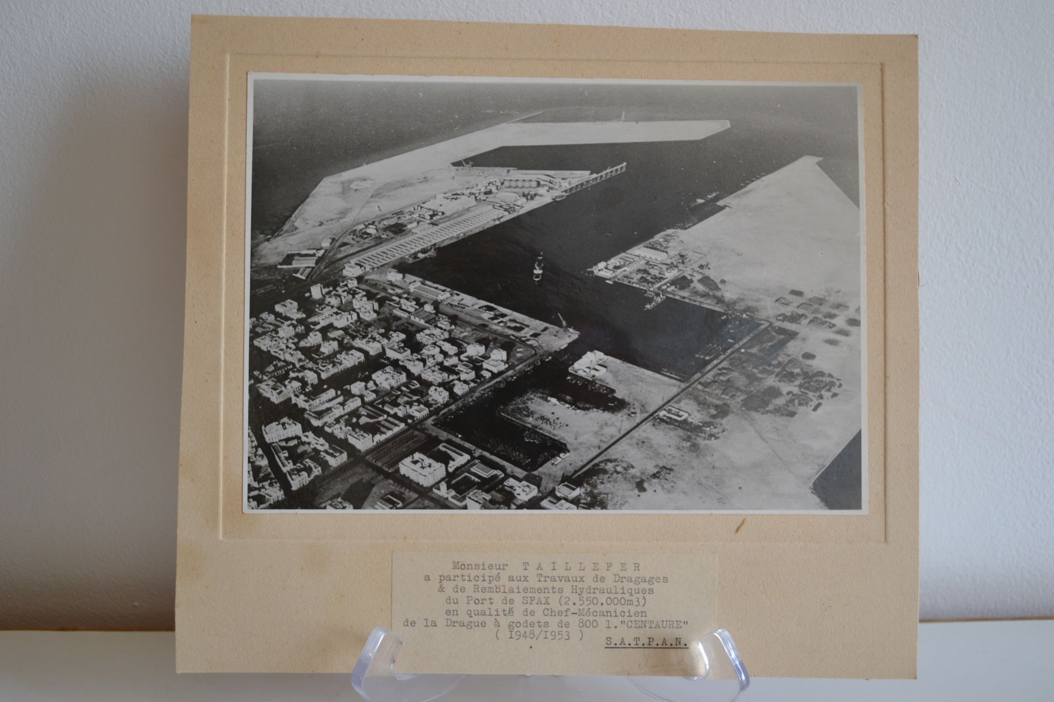 Photo argentique anonyme port de sfax vers 1950