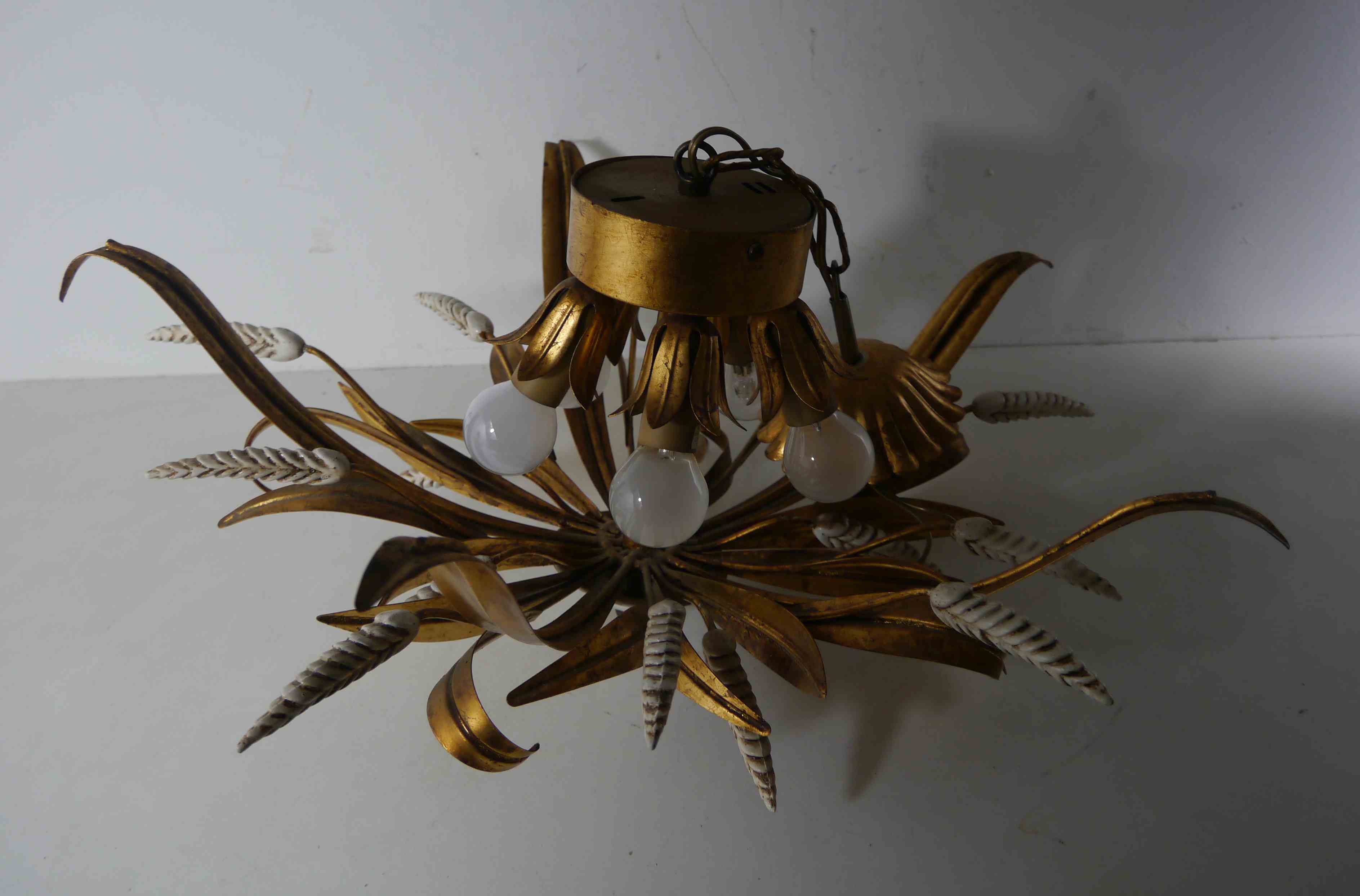 60's suspension lamp style ears of wheat