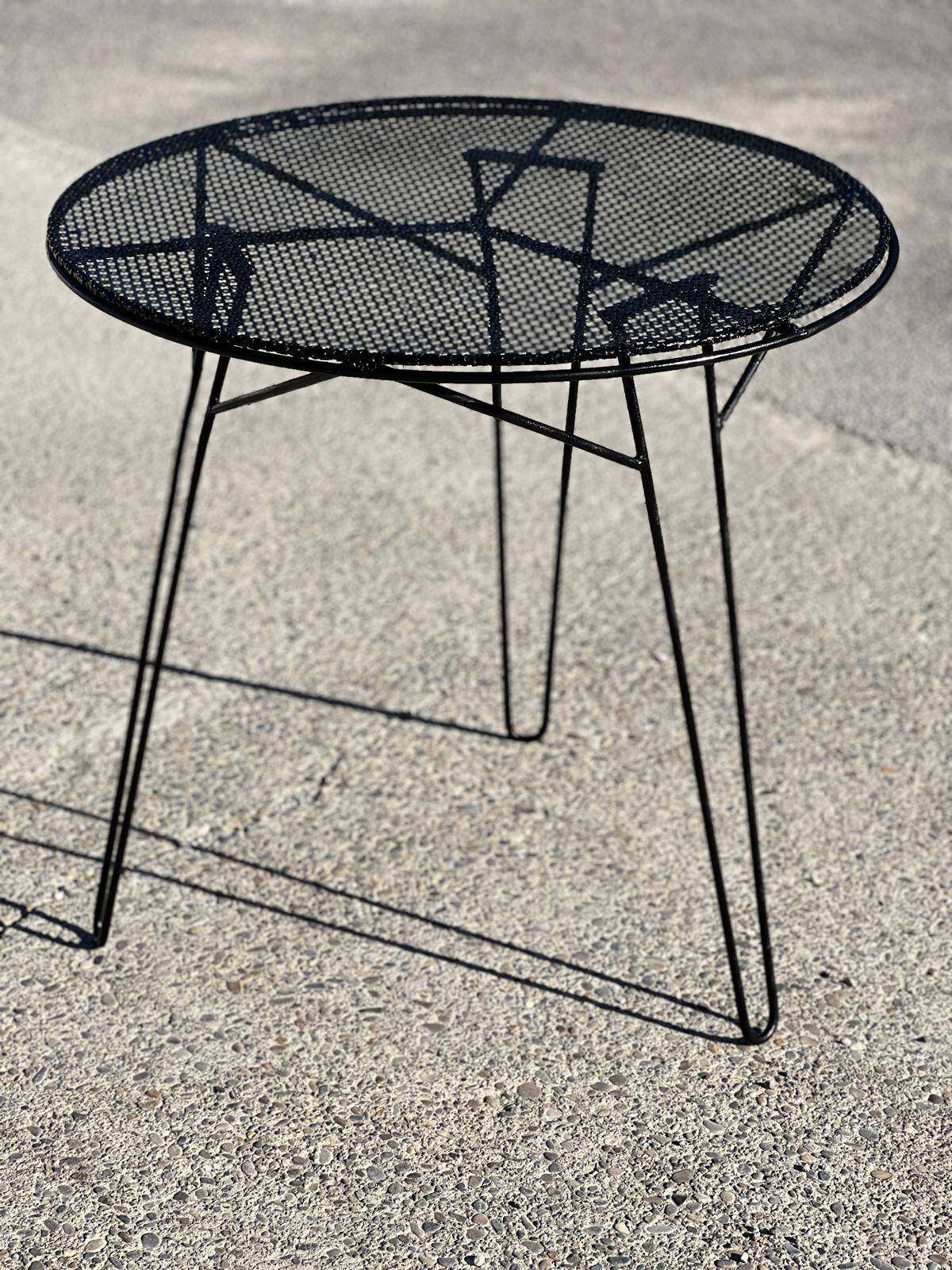 Mathieu Matégot wrought iron garden furniture, 1950