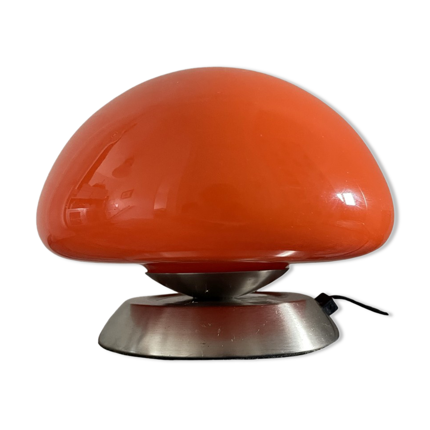 Orange mushroom lamp tactile