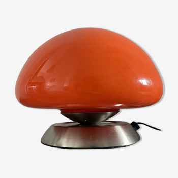 Lampe champignon orange tactile