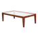 Belle table basse de style Art Déco avec un plateau en verre.