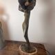 Bronze Art Nouveau lamp