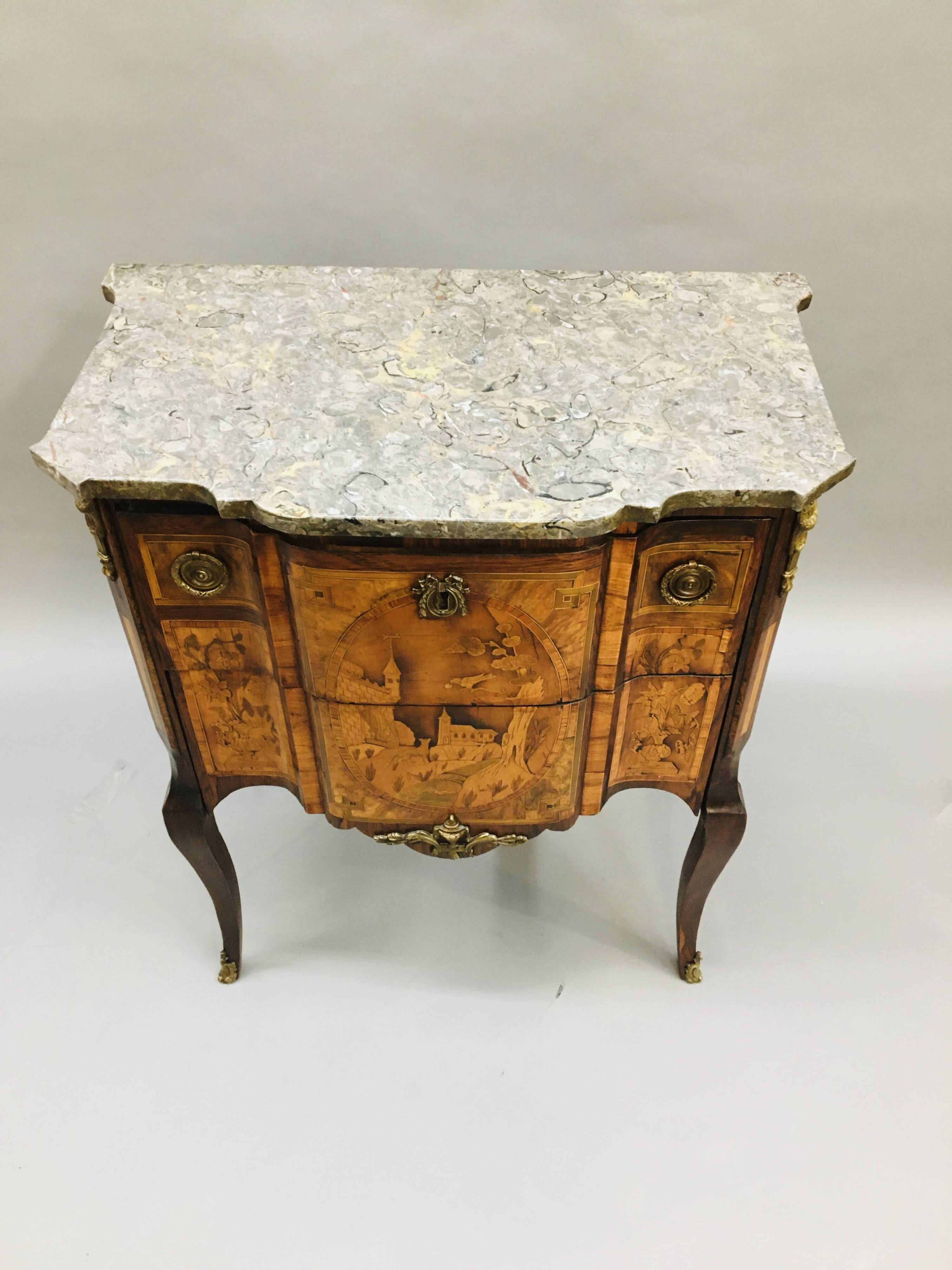 French Small Chest Of Drawers