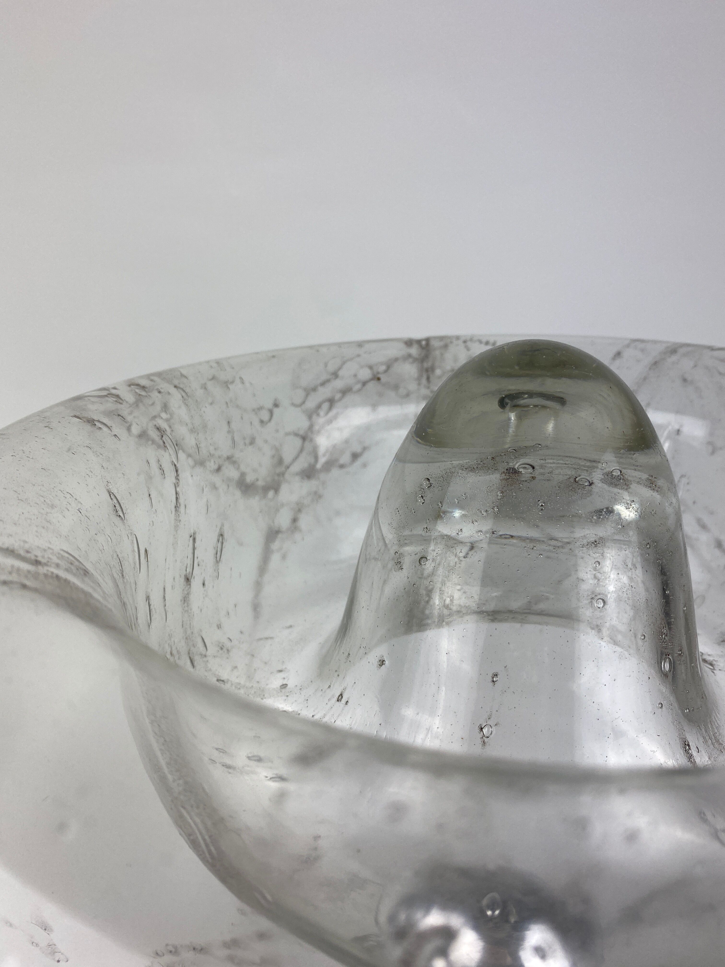 Large Rare Murano Glass table lamp Doria Leuchten 1970