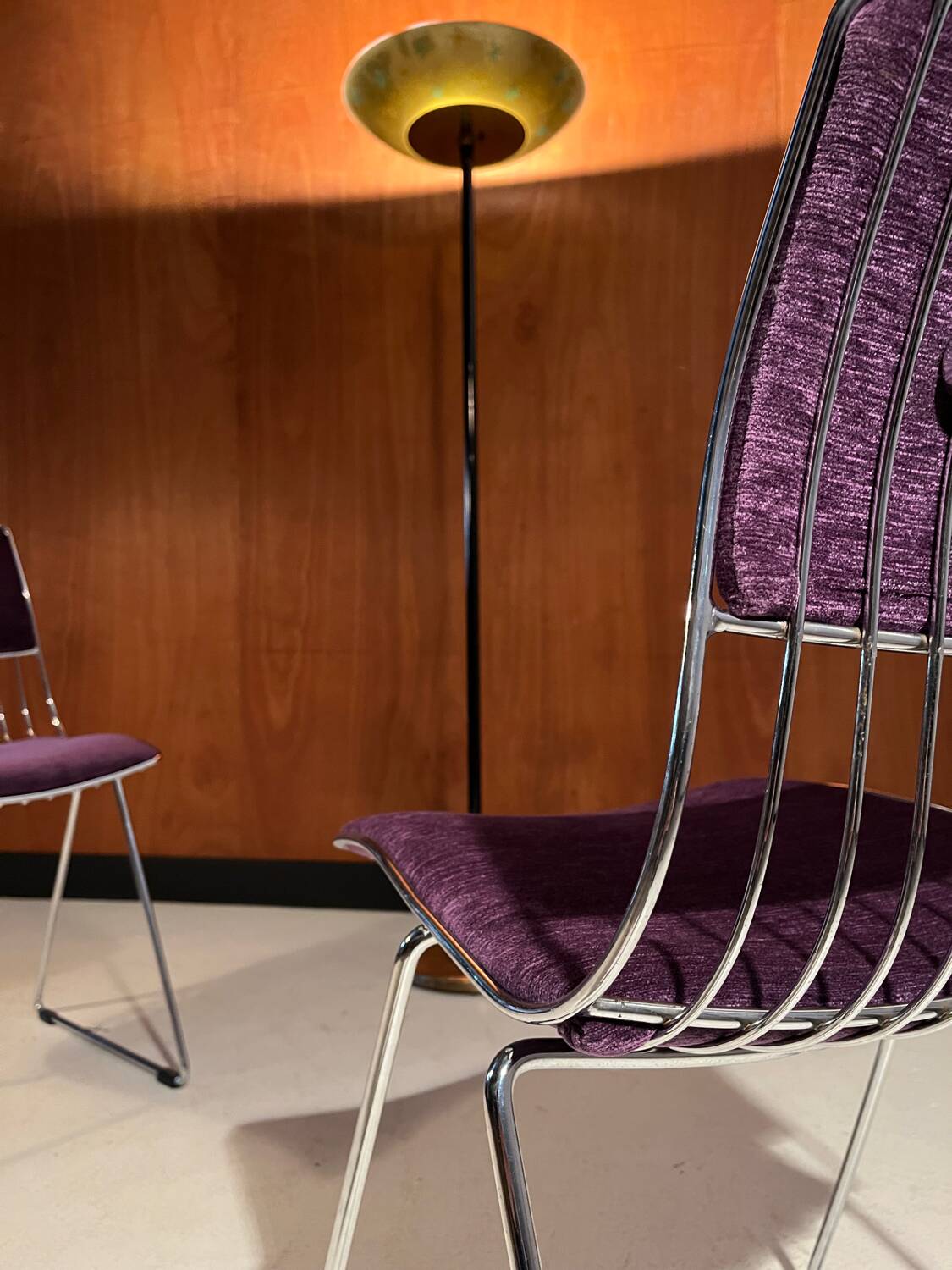 Pair of Novalux chairs, design by Rudi Verelst 1970