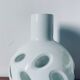 Thick glass paste vase