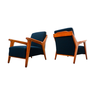 Pair of Blue Armchairs Italy