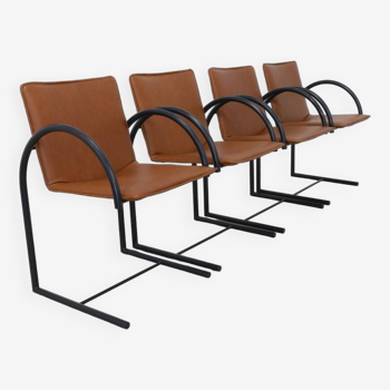 4x Postmodern Dining Chair “Cirkel” by Metaform, 1980s