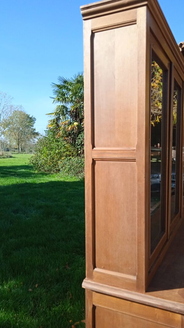 Bibliothèque en chêne style Louis Philippe