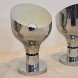 Sophisticated Franco Albini, Franca Helg and Antonio Piva chromed AM/AS series ceiling spotlight, Italy 1950s