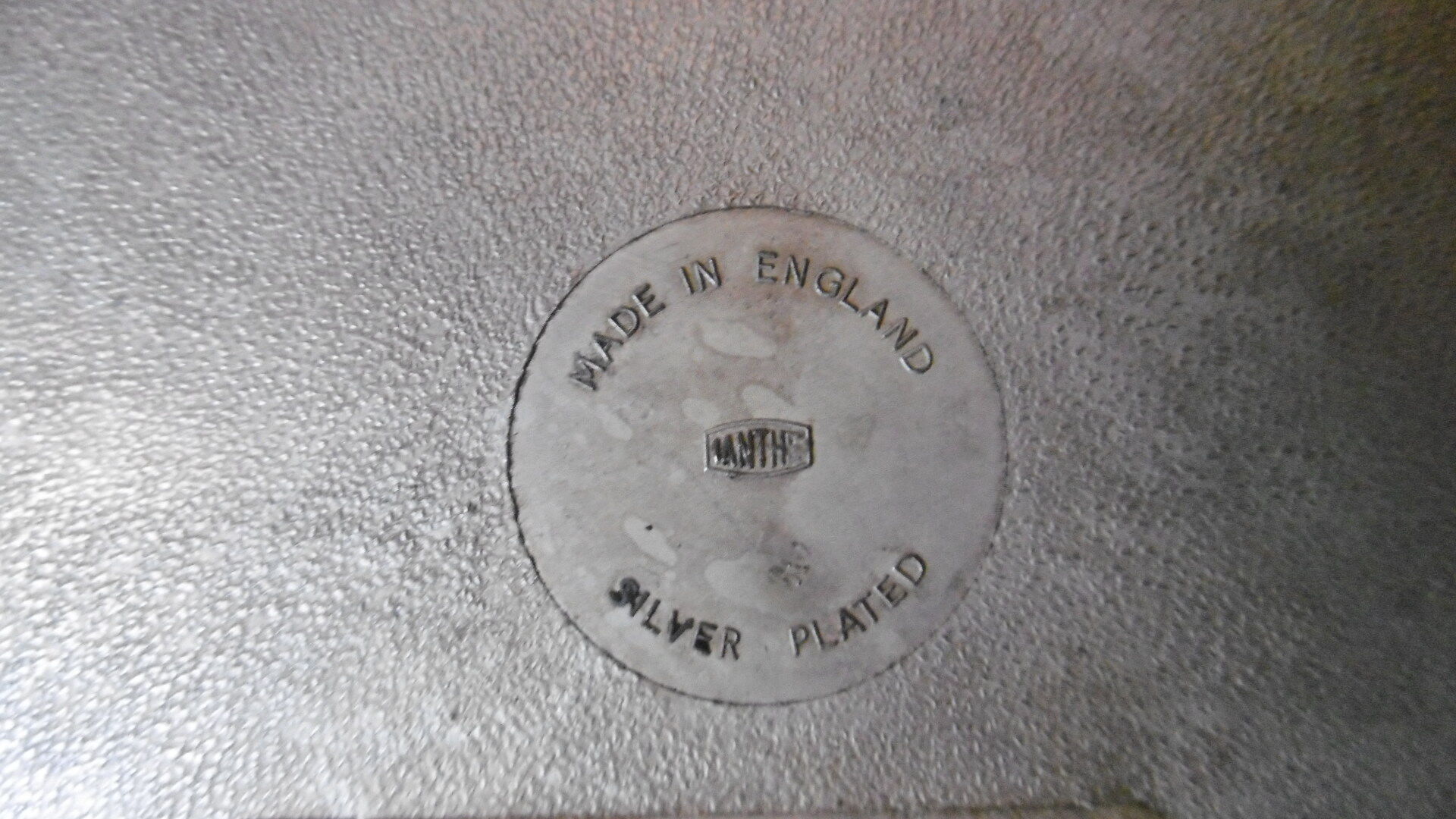 English trophy silver metal tray