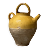 Crucible in glazed earthenware