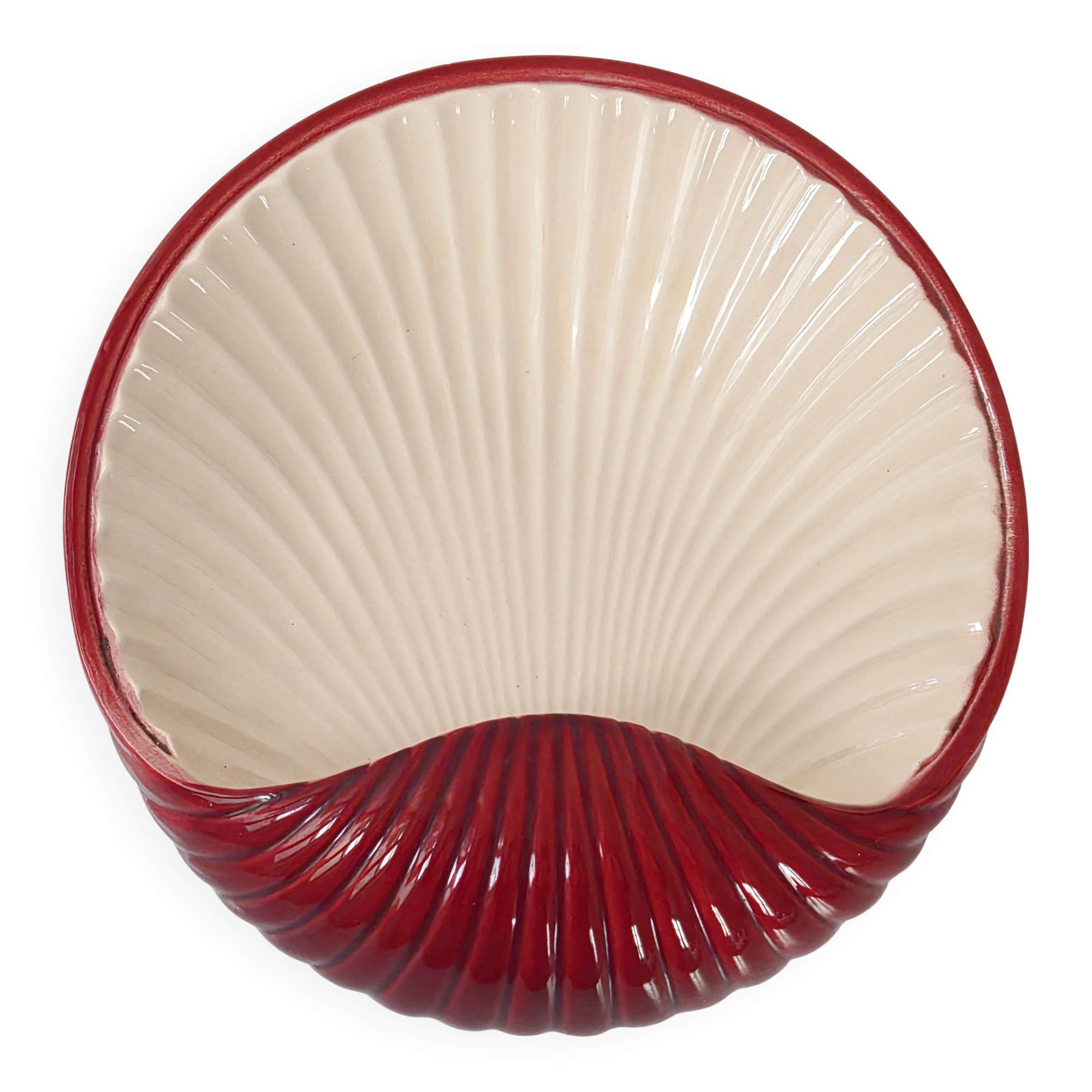 Vintage 1960s seashell wall sconce