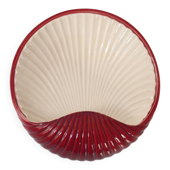 Vintage 1960s seashell wall sconce