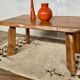 Vintage modernist elm coffee table