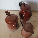 Trio de pots à lait émaillés