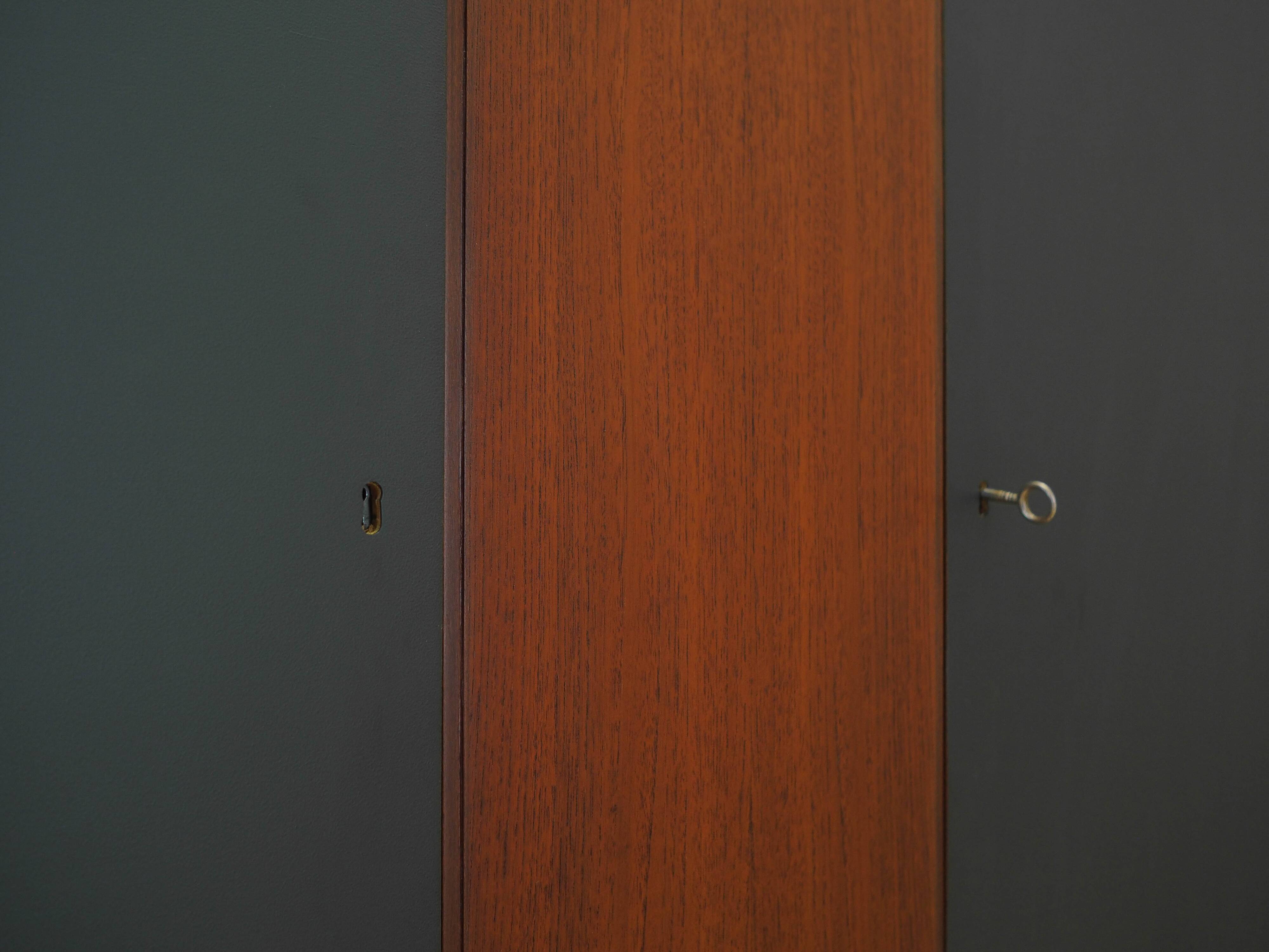 Teak wardrobe, Danish design, 1960s, production: Denmark