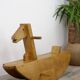 50s wooden rocking horse
