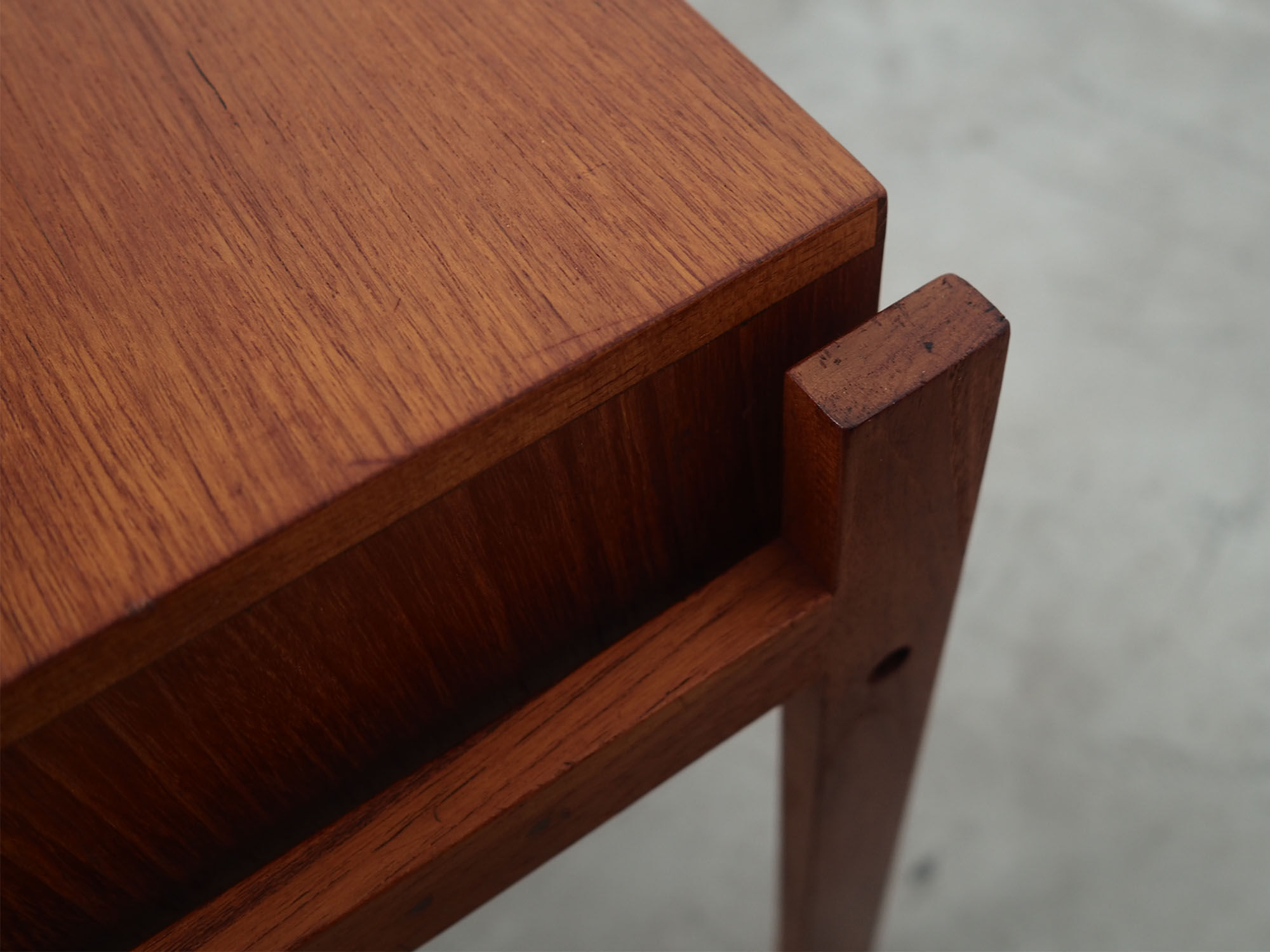 Teak bedside table, Danish design, 1970s, production: Denmark