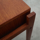 Teak bedside table, Danish design, 1970s, production: Denmark