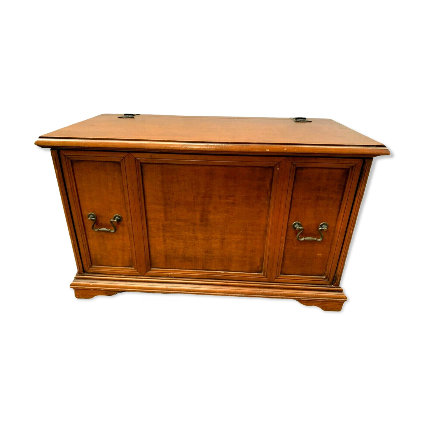 Coffre bar en bois naturel XX siècle