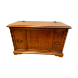 Coffre bar en bois naturel XX siècle