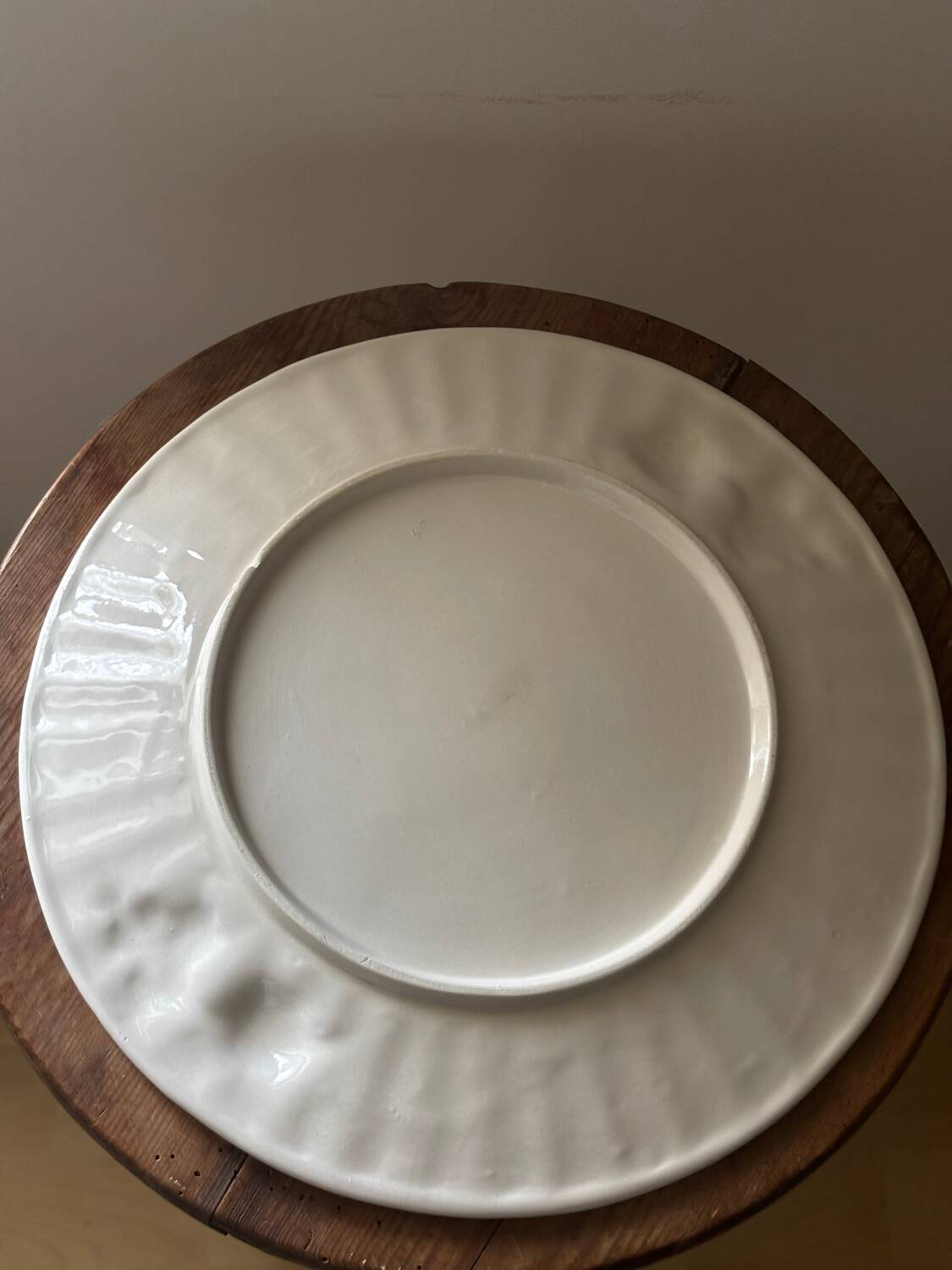 Bel égouttoir à légumes et son assiette barbotine