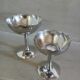 2 stainless steel ice cream cups