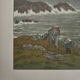 Lithograph by Henri Rivière The Magic of the Hours - The Storm