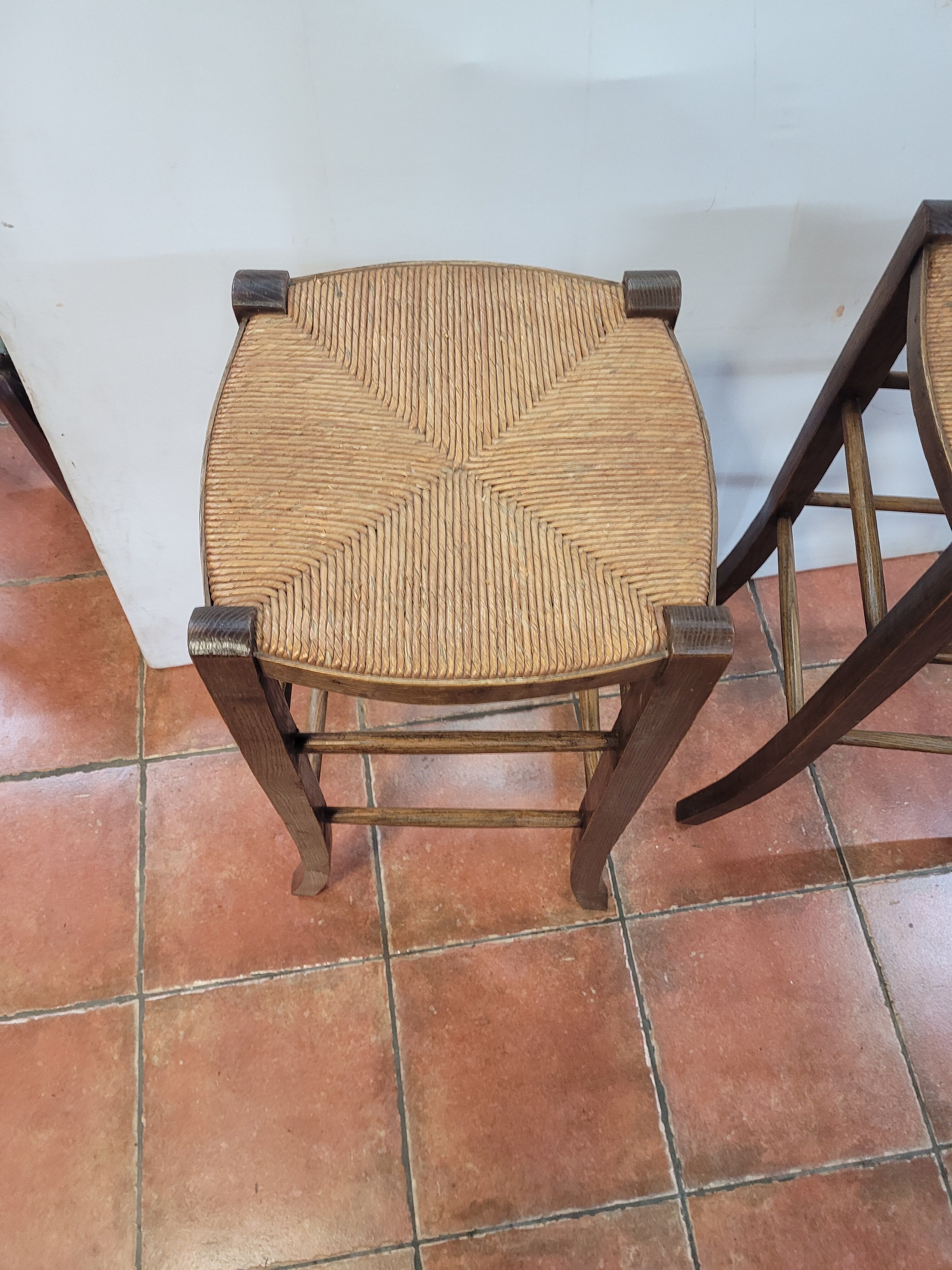 Pair of antique bar stools