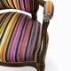Pair of antique wooden armchairs, Louis-Philippe style.