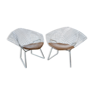 Knoll Bertoia Diamond armchairs
