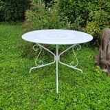 Wrought iron garden table