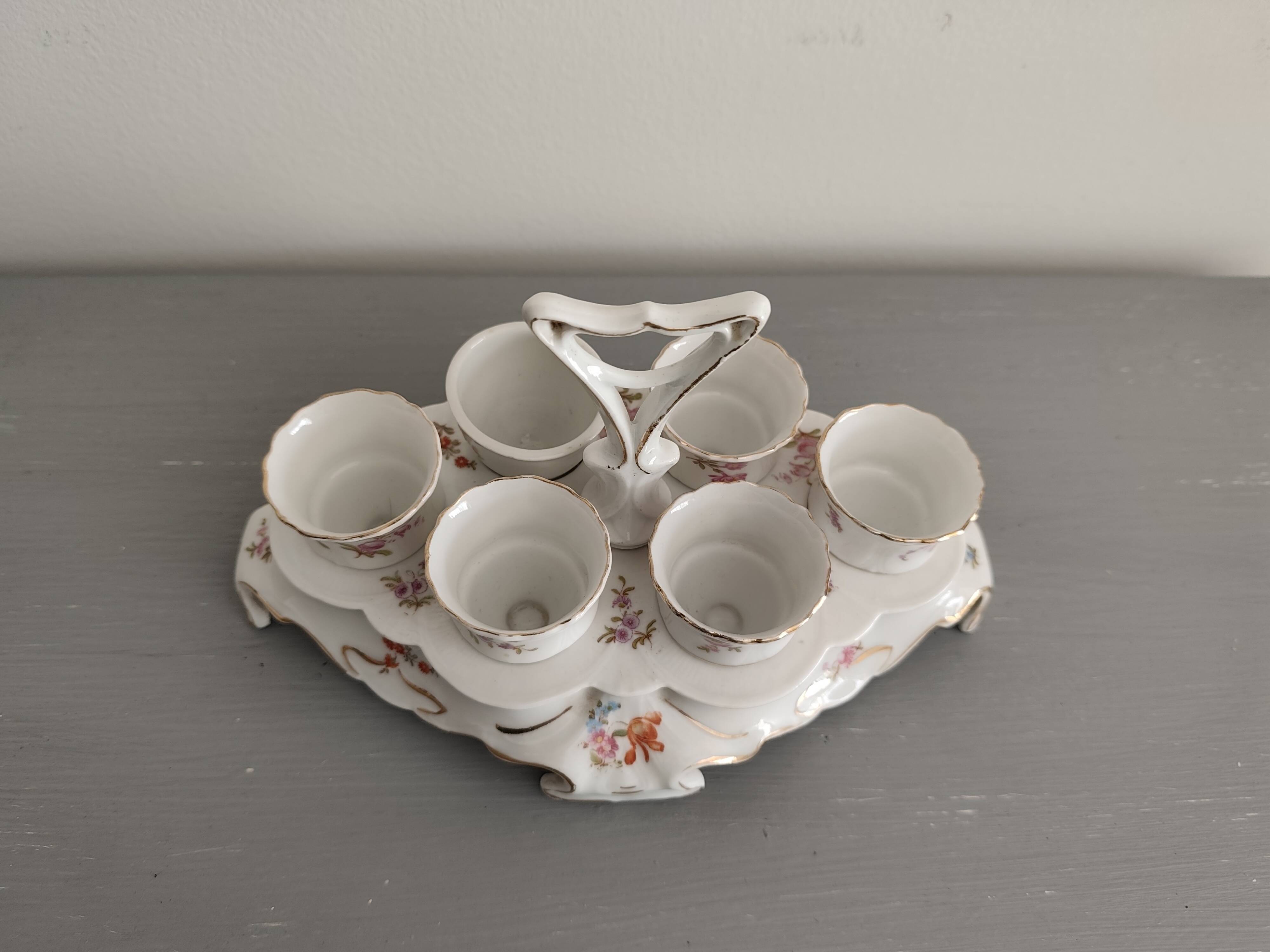 Porcelain egg cups from the 1960s
