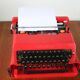 Writing portable Olivetti Valentine Ettore Sottsass 1969 vintage machine