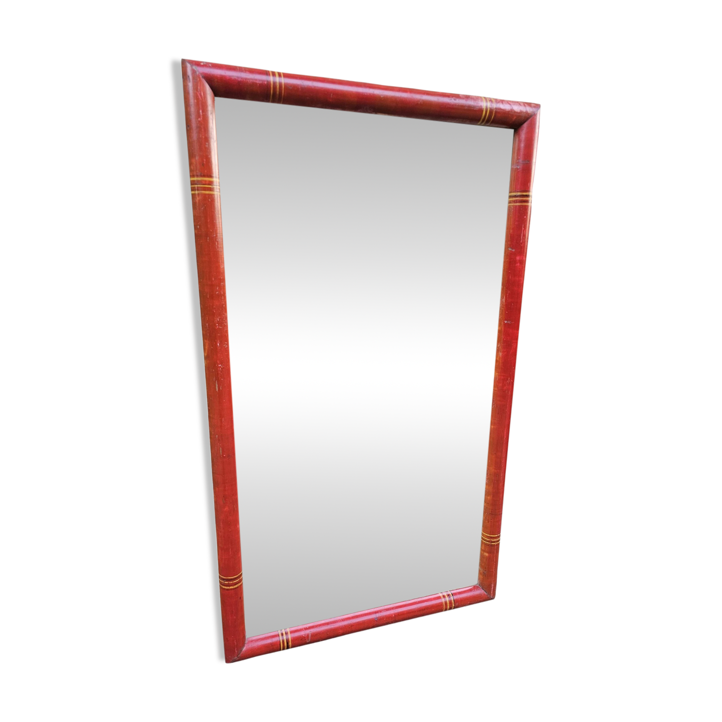 Antique mirror in Burmese teak.