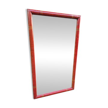 Antique mirror in Burmese teak.