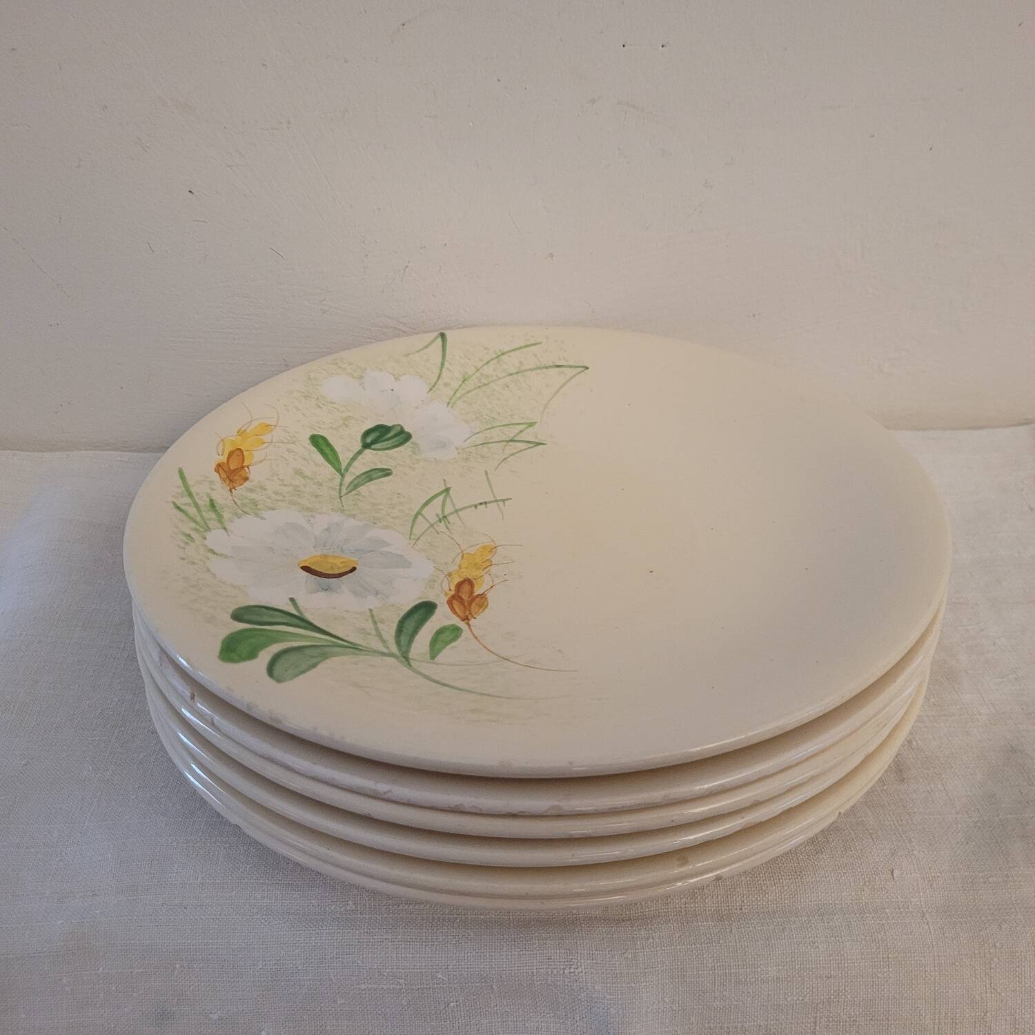 Set of 6 Longchamp 70's flat plates