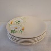 Set of 6 Longchamp 70's flat plates