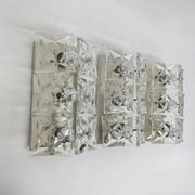 Set of 3 mid-century large crystal sconce by Kinkeldey, Germany, 1970s